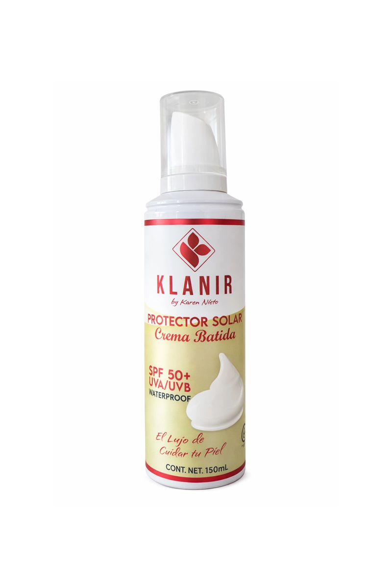PROTECTOR SOLAR – CREMA BATIDA SPF 50+ UVA/UVB (AEROSOL)