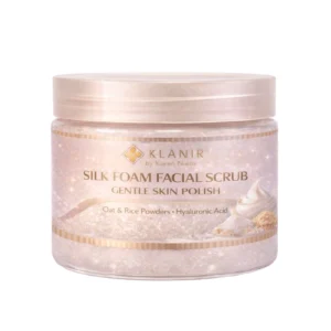 SILK FOAM FACIAL SCRUB – GENTLE SKIN POLISH
